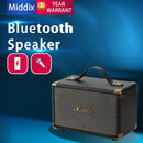 "MIDDIX Caixa de Som Retrô Bluetooth – Grave Potente para Curta em Qualquer Lugar!"