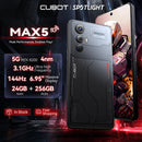 CUBOT MAX 5, 144 Hz, 24 GB de RAM, 256GB de ROM, Câmera de 100MP,NFC, WiFi 6